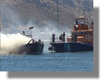 Πυρκαγιά σε ιστιοπλοϊκό σκάφος στο Λακκί Λέρου!