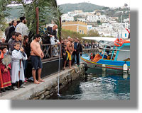 Ο αγιασμός των υδάτων στη Λέρο