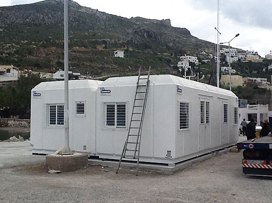 Τοποθετήθηκε ο ΠΡΟΚΑΤ οικίσκος στην Αγ. Μαρίνα για τη Θεσμοθέτηση του λιμανιού ως συνοριακού σημείου διέλευσης! ΠΡΟΚΑΤ οικίσκος