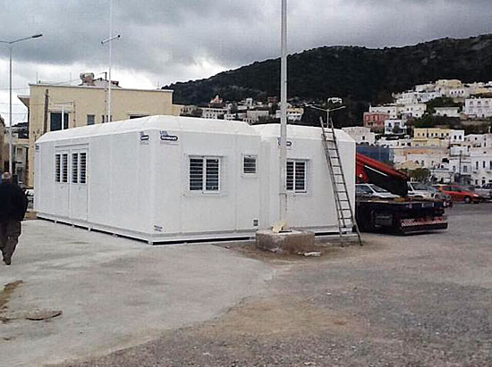 Τοποθετήθηκε ο ΠΡΟΚΑΤ οικίσκος στην Αγ. Μαρίνα για τη Θεσμοθέτηση του λιμανιού ως συνοριακού σημείου διέλευσης! ΠΡΟΚΑΤ οικίσκος