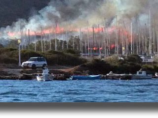 ΛΕΡΟΣ: Υπό έλεγχο η πυρκαγιά στο Παρθένι [VIDEO]