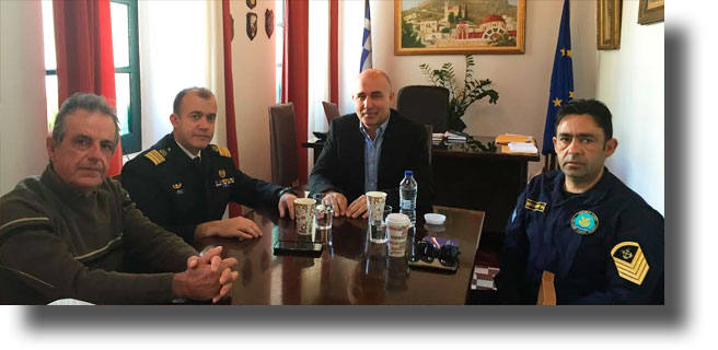 ΛΕΡΟΣ: Συνάντηση Δημάρχου με τον νέο Λιμενάρχη Λέρου