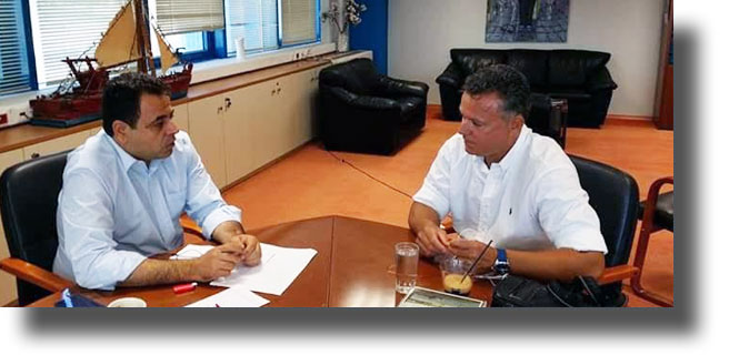 ΛΕΙΨΟΙ: Με τον Υφυπουργό Ναυτιλίας συναντήθηκε ο Δήμαρχος για την επίλυση σημαντικών προβλημάτων