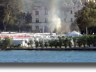 ΛΕΡΟΣ: Πυρκαγιά στο HotSpot &#8211; Στο νοσοκομείο δύο πρόσφυγες [VIDEO]