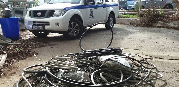 Πάτμος: Σύλληψη 35χρονου για κλοπή καλωδίων