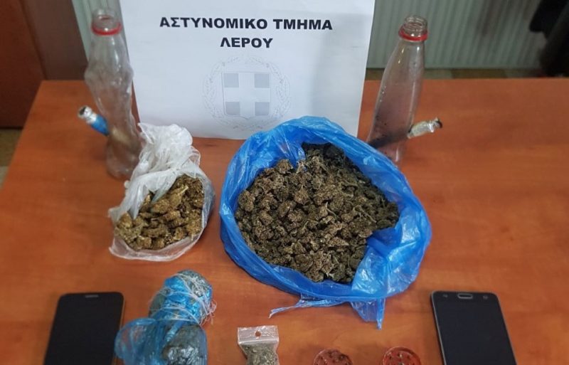 Λέρος: Σύλληψη τριών αλλοδαπών για κατοχή ναρκωτικών ουσιών