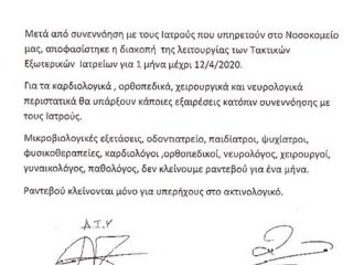 Λέρος: Το νοσοκομείο αποφάσισε να διακόψει τη λειτουργία των τακτικών εξωτερικών ιατρείων!