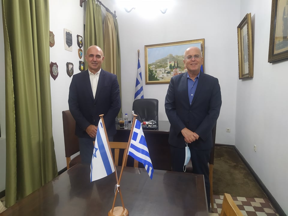 ΕΠΙΣΚΕΨΗ ΤΟΥ ΠΡΕΣΒΗ ΤΟΥ ΙΣΡΑΗΛ ΣΤΗ ΛΕΡΟ