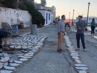 Λέρος: Ξεκίνησε η πλακόστρωση του αλιευτικού καταφυγίου στο Παντέλι