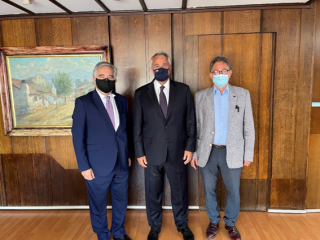 Συνάντηση του Βουλευτή Δωδεκανήσου και Κοσμήτορα της Βουλής Βασίλη Α. Υψηλάντη με το Δήμαρχο Νισύρου Χριστοφή Κορωναίο και την ηγεσία του Υπουργείου Εσωτερικών