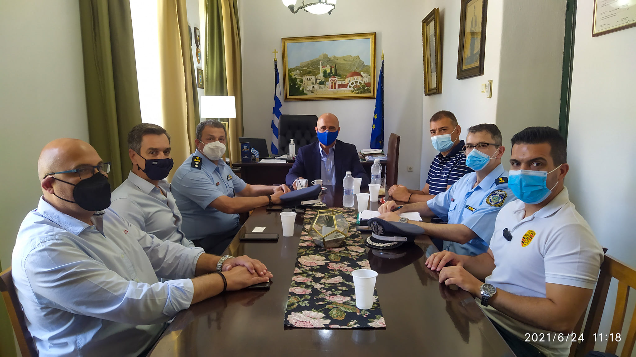 ΣΥΝΑΝΤΗΣΗ ΔΗΜΑΡΧΟΥ ΛΕΡΟΥ ΜΕ ΤΟΝ ΠΕΡΙΦΕΡΕΙΑΚΟ ΑΣΤΥΝΟΜΙΚΟ ΔΙΕΥΘΥΝΤΗ ΝΟΤΙΟΥ ΑΙΓΑΙΟΥ