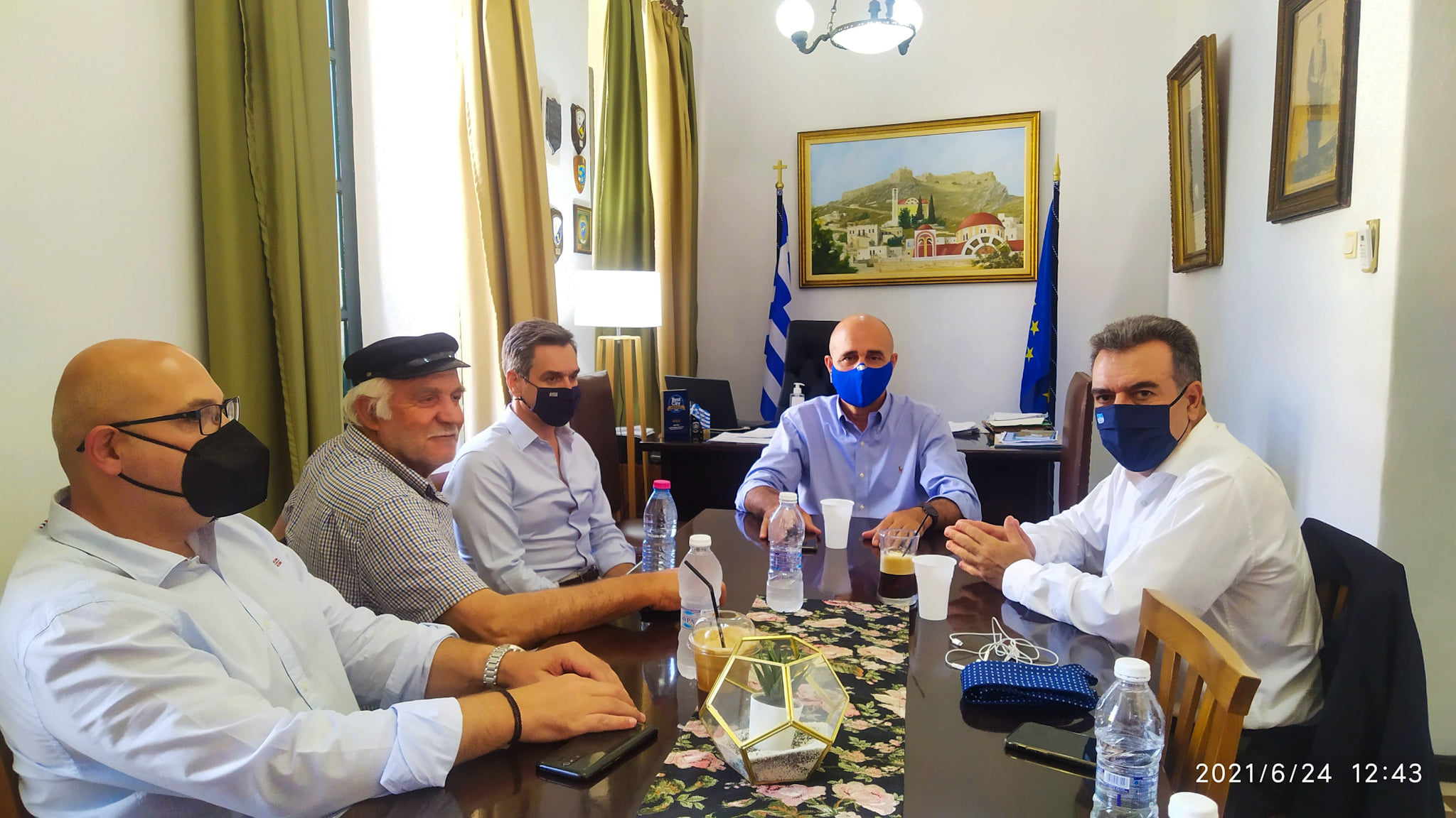 ΣΥΝΑΝΤΗΣΗ ΔΗΜΑΡΧΟΥ ΛΕΡΟΥ ΜΕ ΤΟΝ ΒΟΥΛΕΥΤΗ ΔΩΔΕΚΑΝΗΣΟΥ ΜΑΝΟ ΚΟΝΣΟΛΑ