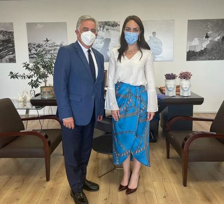 Συνάντηση του Βουλευτή Δωδεκανήσου Βασίλη Α. Υψηλάντη με την Υφυπουργό κ. Δόμνα Μιχαηλίδου