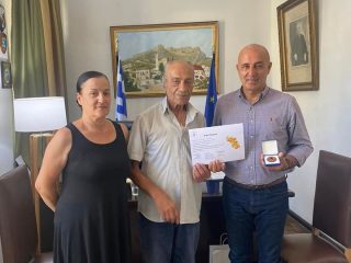 Απονομή &#8220;Βραβείου Προσφοράς&#8221; στον Δήμαρχο Λέρου από τον Σύλλογο Εθελοντών Αιμοδοτών