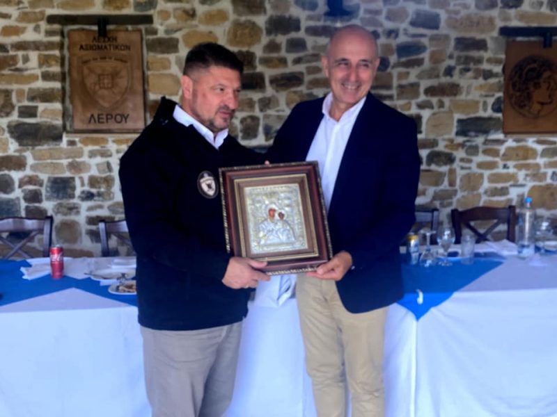 Επίσκεψη Υφυπουργού Εθνικής Άμυνας κ. Ν. Χαρδαλιάς στη Λέρο