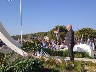 Ο Γιώργος Νικητιάδης στις εορταστικές εκδηλώσεις για την επέτειο της 28ης Οκτωβρίου στη Λέρο