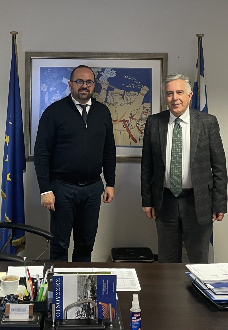 Ο Βουλευτής Δωδεκανήσου Βασίλης Α. Υψηλάντης στο Υπουργείο Ναυτιλίας και Νησιωτικής Πολιτικής