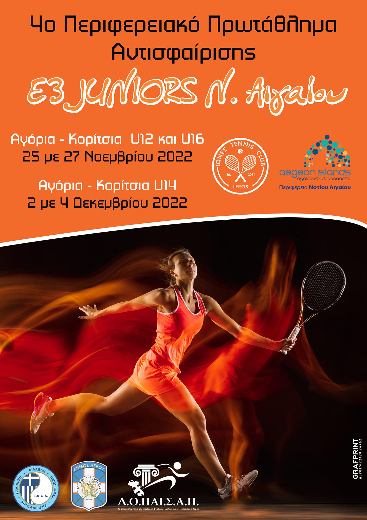 Λέρος: Ολοκληρώθηκε το 4ο Περιφερειακό Πρωτάθλημα Αντισφαίρισης Ν. Αιγαίου