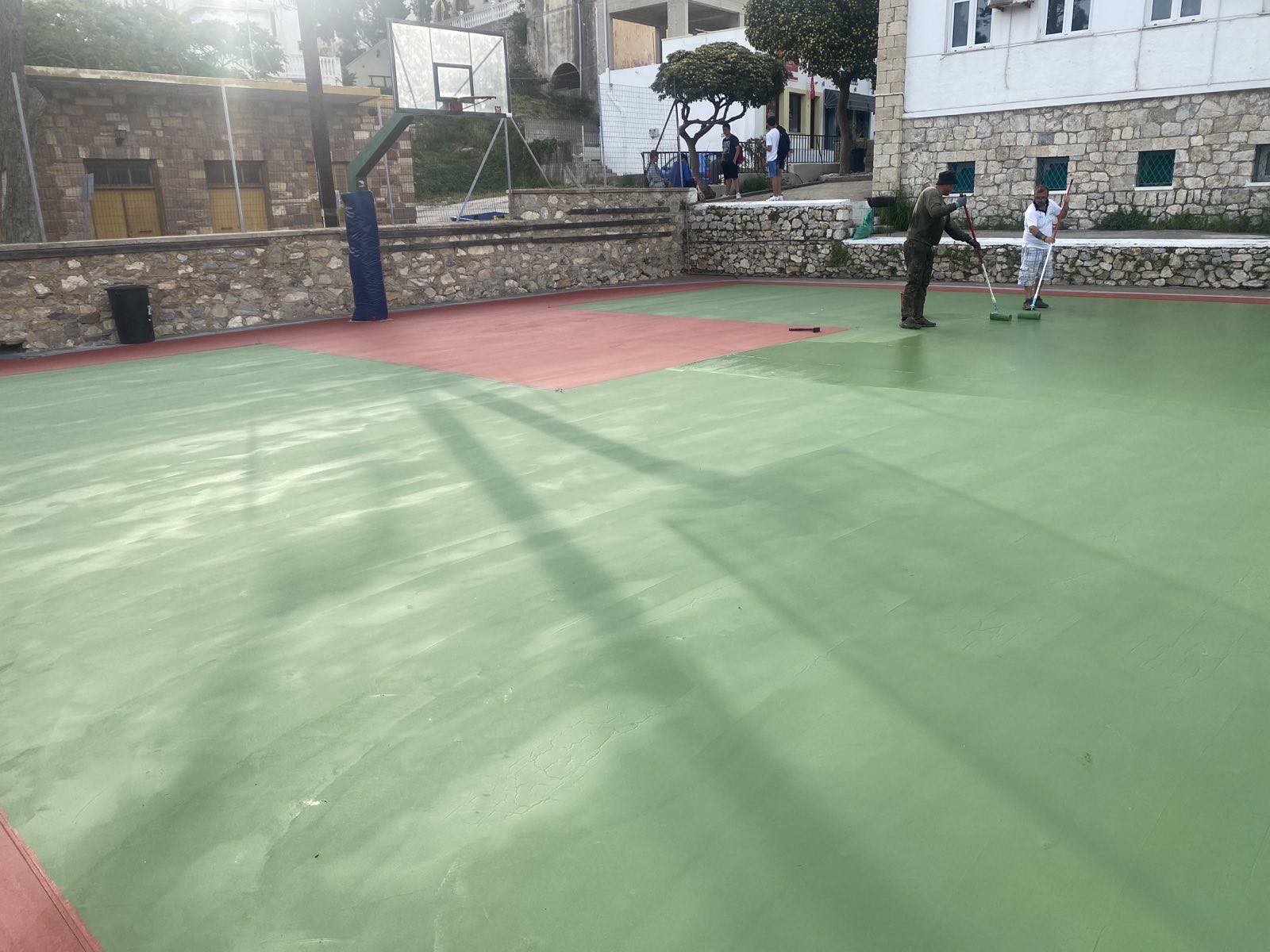 Λέρος: Συνεχίζονται πυρετωδώς οι εργασίες ανακατασκευής του γηπέδου «Μιλτιάδης Παπαντωνάκης»