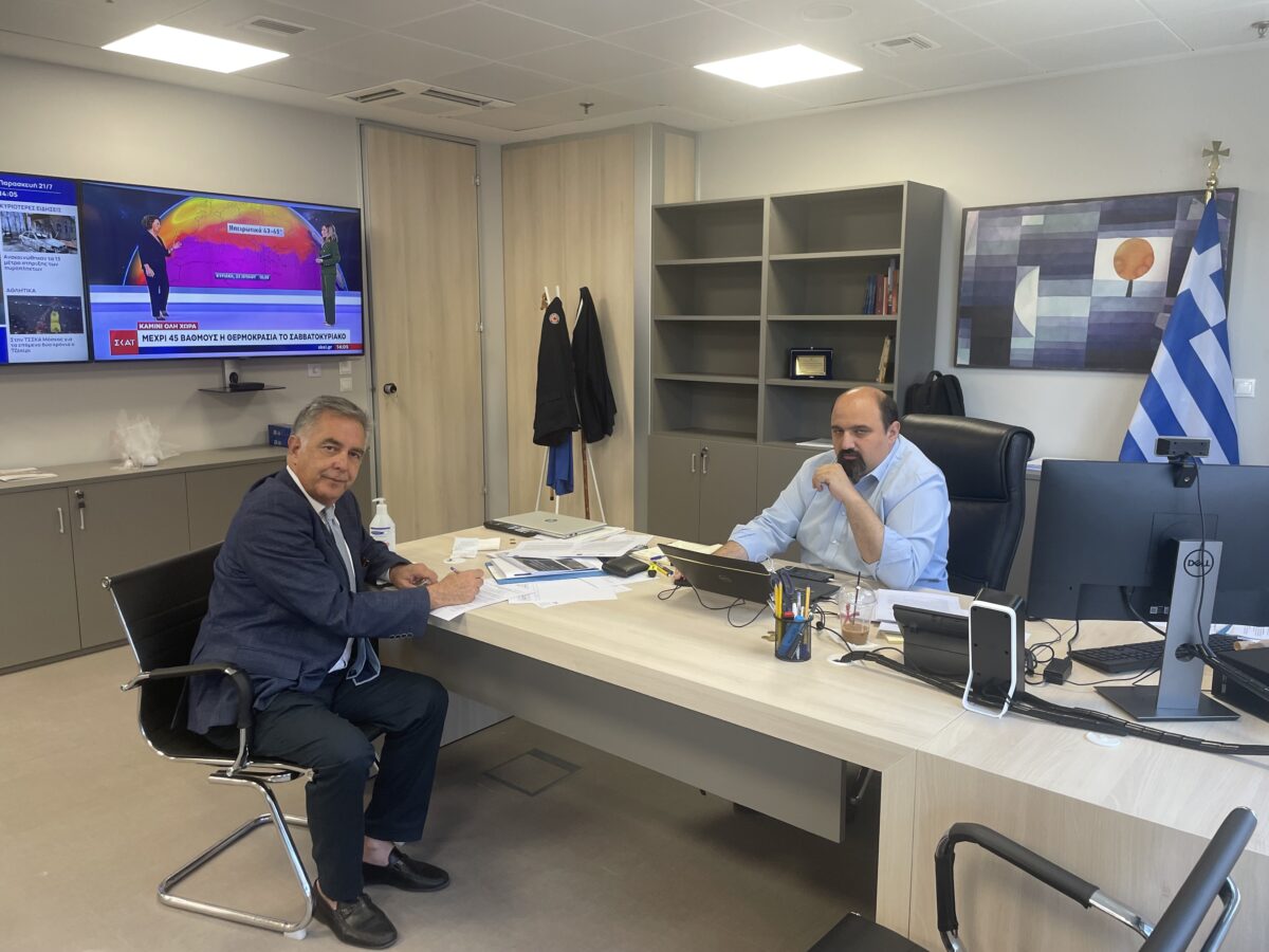 Ο Βασίλης Α. Υψηλάντης στο Υπουργείο Κλιματικής Κρίσης και Πολιτικής Προστασίας