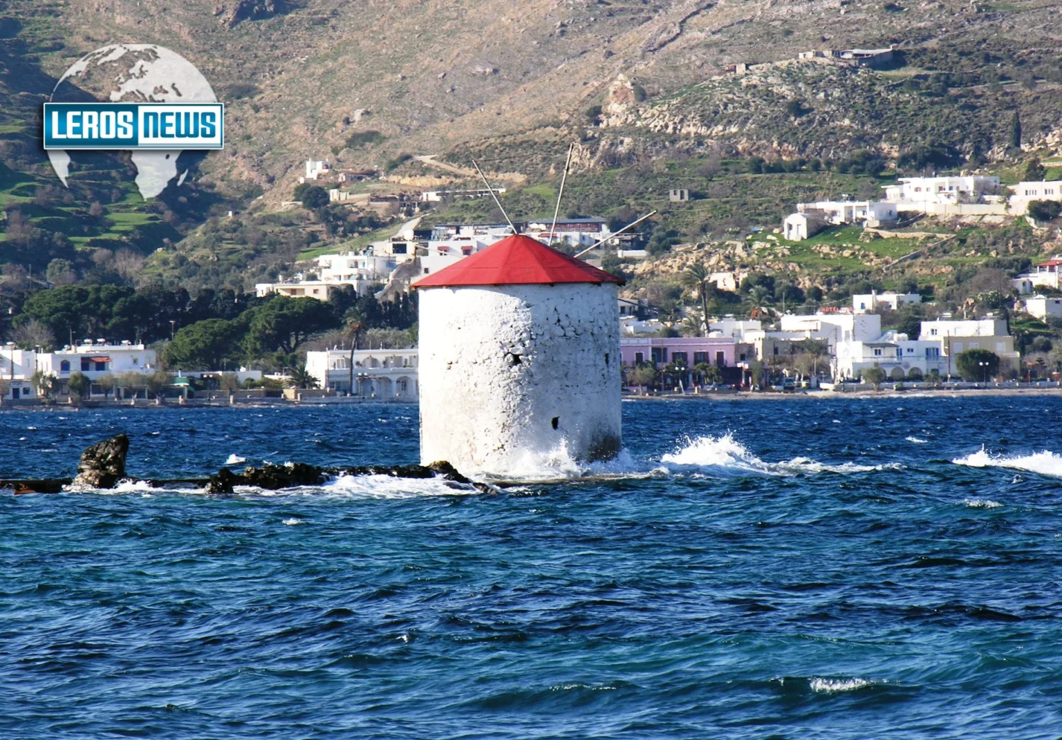 Λέρος: Ενέργειες του Δήμου για να επισκευαστεί ο διάσημος ανεμόμυλος στην Αγία Μαρίνα!