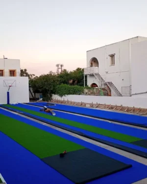 Δήμαρχος Πάτμου: Ολοκληρώνεται με ταχείς ρυθμούς η ανακατασκευή του παλιού και επικίνδυνου γηπέδου στο Δημοτικό Σχολείο Σκάλας