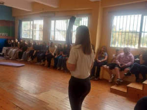 Leros: Visit by the social worker of the Community Centre at Bellenio Gymnasium