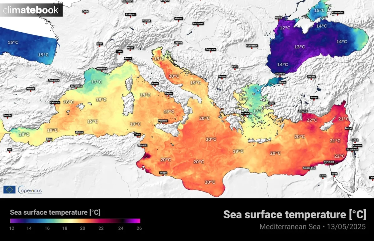 Το Αιγαίο το πιο κρύο πέλαγος στην Μεσόγειο τον Μάιο