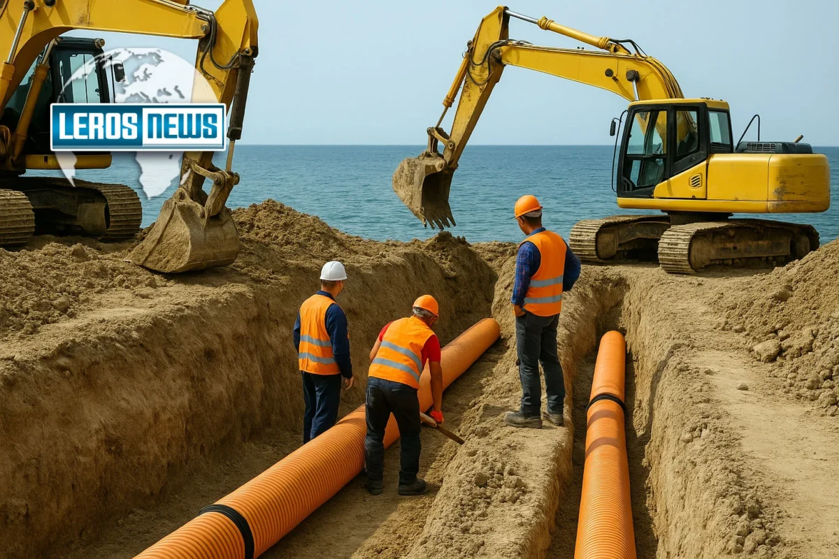 Λέρος: Πρόσω ολοταχώς για το δίκτυο αποχέτευσης σε Ξηρόκαμπο, Τεμένια και ΚΕΔ Λέρου