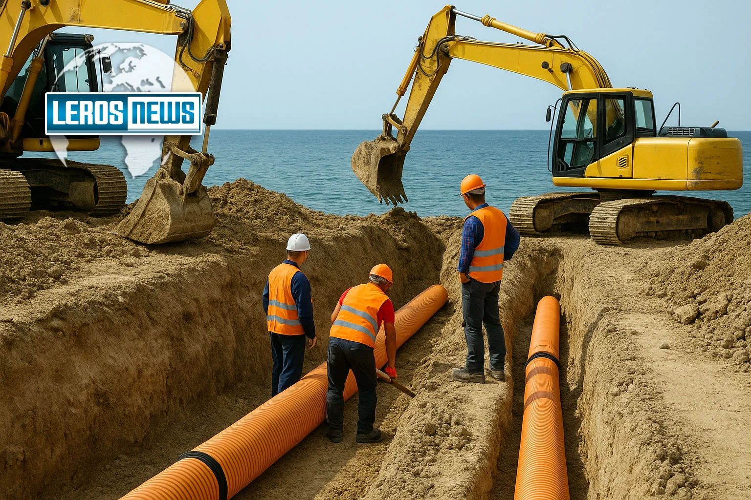 Λέρος: Πρόσω ολοταχώς για το δίκτυο αποχέτευσης σε Ξηρόκαμπο, Τεμένια και ΚΕΔ Λέρου