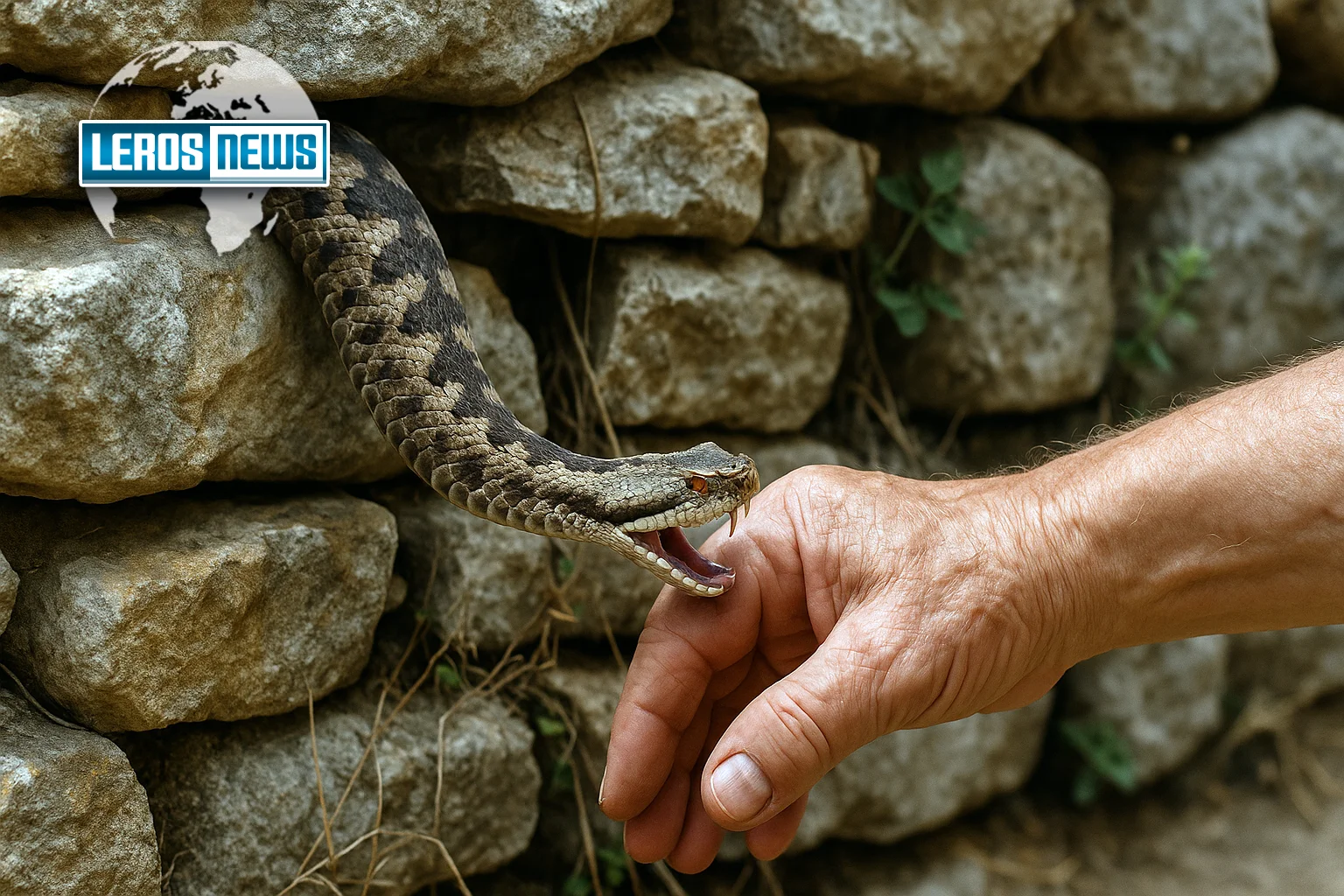 Πάτμος: Οχιά δάγκωσε 65χρονο στο χέρι – Διακομίστηκε με ελικόπτερο του ΕΚΑΒ στη Σύρο