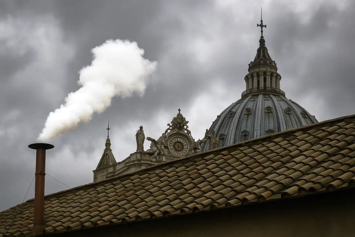Κονκλάβιο: «Έχουμε νέο πάπα» – Λευκός καπνός από την καμινάδα του Βατικανού