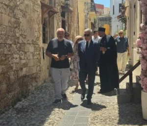 Παρουσία του Κοσμήτορα και Βουλευτή Δωδεκανήσου Βασίλη Α. Υψηλάντη στην Εκδήλωση Μνήμης της Ισραηλιτικής Κοινότητας Ρόδου