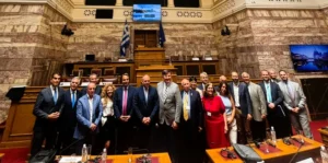 Ο Κοσμήτορας της Βουλής και Βουλευτής Δωδεκανήσου Βασίλης Α. Υψηλάντης στη 15η Γενική Συνέλευση της Παγκόσμιας Διακοινοβουλευτικής Ένωσης Ελληνισμού (ΠΑ.Δ.Ε.Ε.)