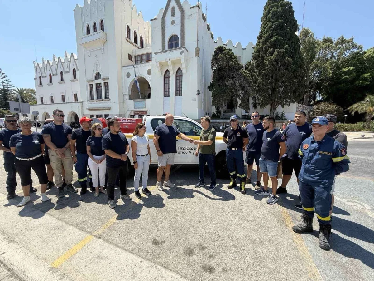Παράδοση Πυροσβεστικού Οχήματος 4×4 από την Περιφέρεια Ν. Αιγαίου, στη Λέσχη Ελλήνων Καταδρομέων Κω