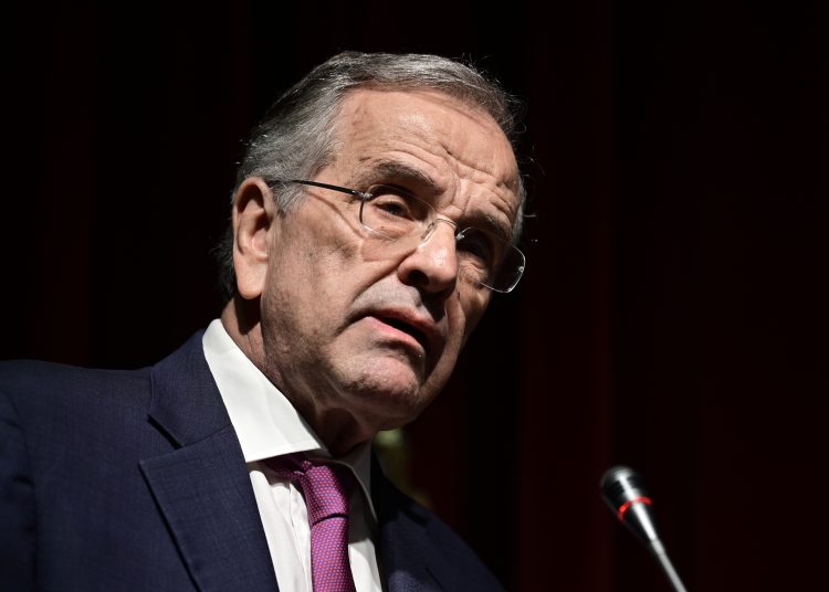 Παρουσίαση του νέου βιβλίου του δημοσιογράφου Σταύρου Λυγερού "Οι αθέατες όψεις του πολέμου στην Ουκρανία", στο αμφιθέατρο του Πολεμικού Μουσείου, τρίτη 17 Ιουνίου 2025. Για το βιβλίο μίλησαν οι πρώην πρωθυπουργοί Κώστας Καραμανλής και Αντώνης Σαμαράς, και ο Αλέκος Παπαδόπουλος, πρώην υπουργός.