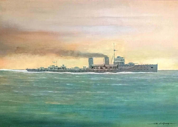 Το πρωτότυπο έργο εκτίθεται στο Πλωτό Ναυτικό Μουσείο Θ/Κ Γ. Αβέρωφ.