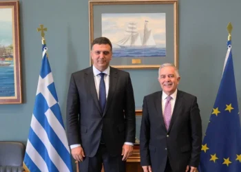 Συνάντηση του Βασίλη Α. Υψηλάντη με τον Υπουργό Ναυτιλίας Βασίλη Κικίλια