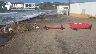 Λέρος: Επικίνδυνες καθιζήσεις και διαβρώσεις στο οδικό δίκτυο λόγω των ισχυρών ανέμων
