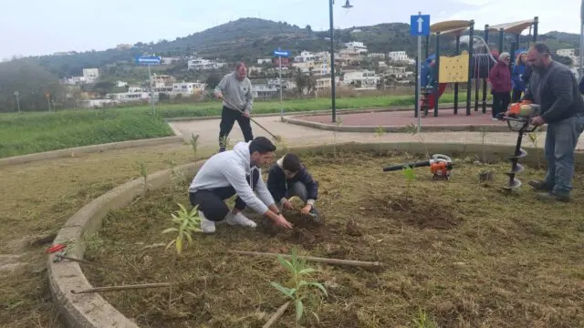 Λέρος: Δράση δεντροφύτευσης από τον Σύλλογο Γονέων του Δημοτικού Σχολείου Αλίντων στη Γούρνα