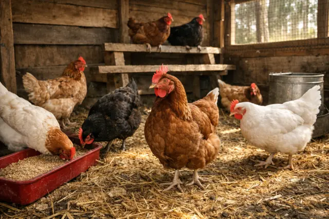 Κότες σε κοτέτσι