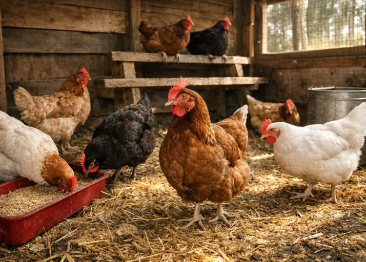 Κότες σε κοτέτσι