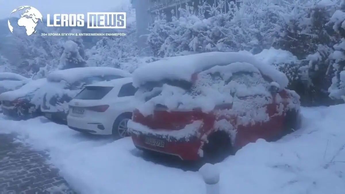 Πανιώνιος Λέρου: Ξέγνοιαστες στιγμές στο χιονισμένο Άσχαϊμ