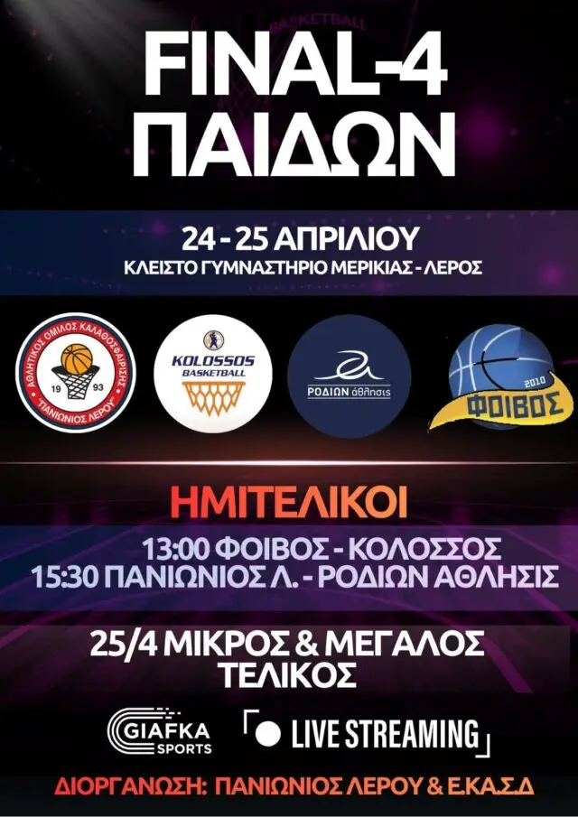 Η Λέρος ζει για το Final 4: Όλοι στο Κλειστό της Μερικιάς για τον Πανιώνιο