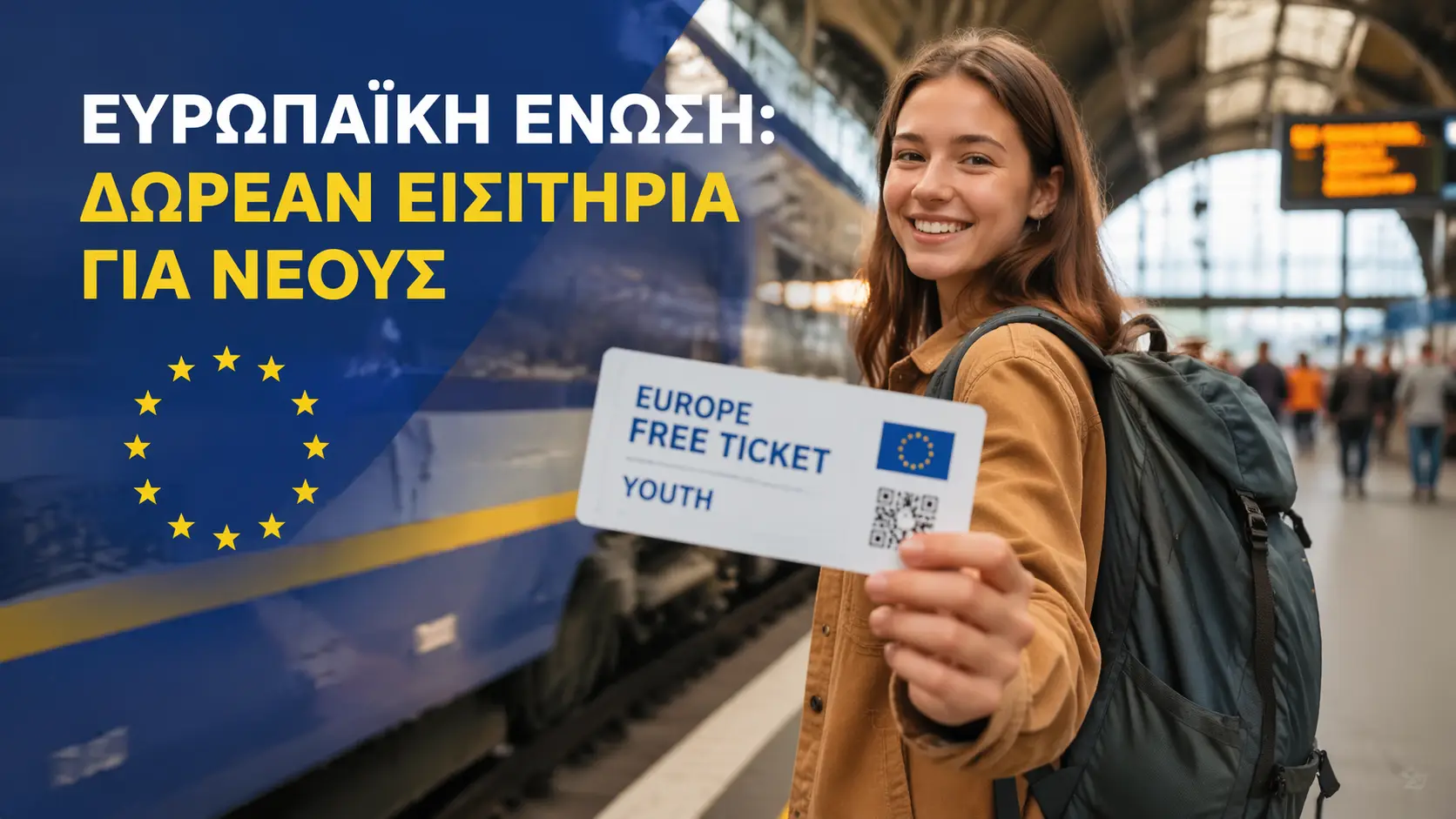 Ευρωπαϊκή Ένωση: Δωρεάν εισιτήρια για 40.000 νέους – Ποιοι είναι οι δικαιούχοι