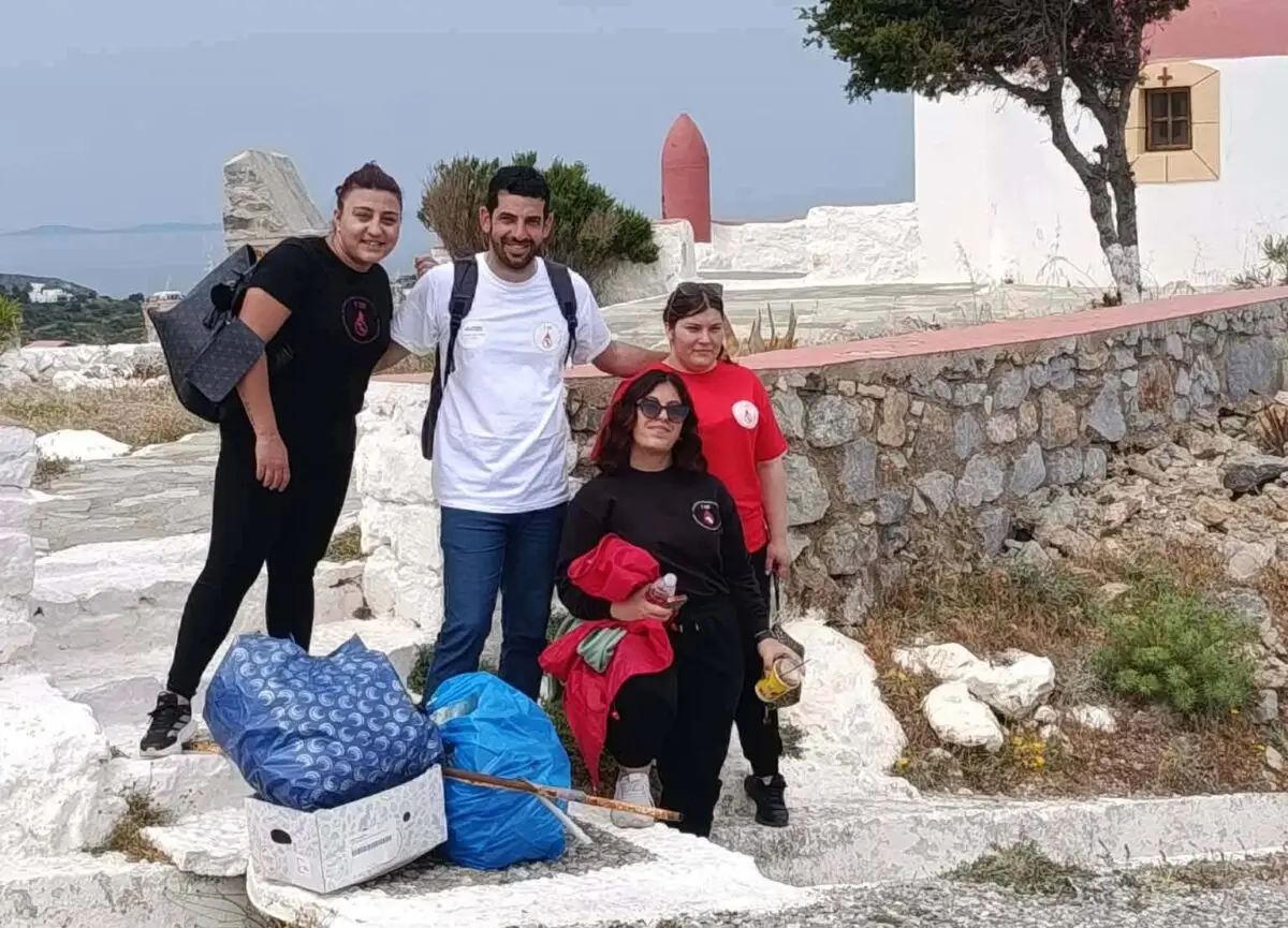 Λέρος: Εθελοντική δράση καθαρισμού στον Προφήτη Ηλία από την Επιτροπή Νέων Εθελοντών Αιμοδοτών