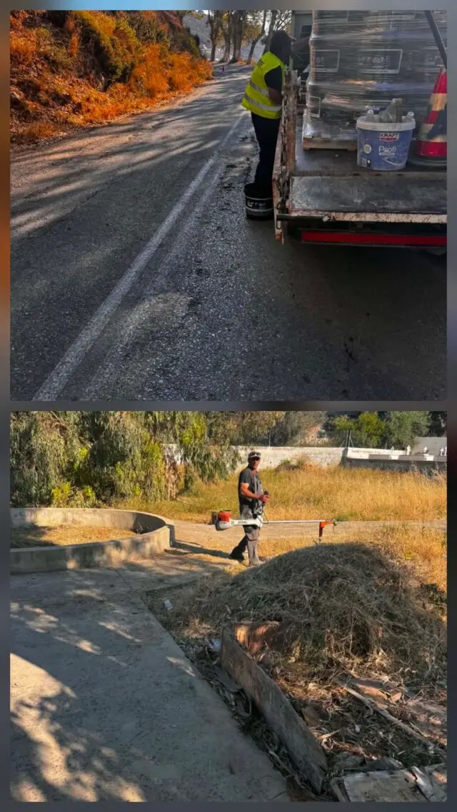 Δήμος Λέρου: Εργασίες συντήρησης στον δρόμο Άγκυρα – Αγία Μαρίνα