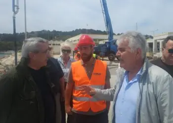 Λέρος: Αυτοψία Περιφερειάρχη – Δημάρχου στα υπό εξέλιξη έργα