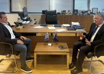 Συνάντηση Βασίλη Υψηλάντη με τον Υπουργό Μετανάστευσης και Ασύλου Θάνο Πλεύρη