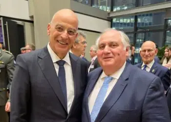 Συνάντηση του Γιώργου Παυλή με τον Νίκο Δένδια στην Αυστραλία